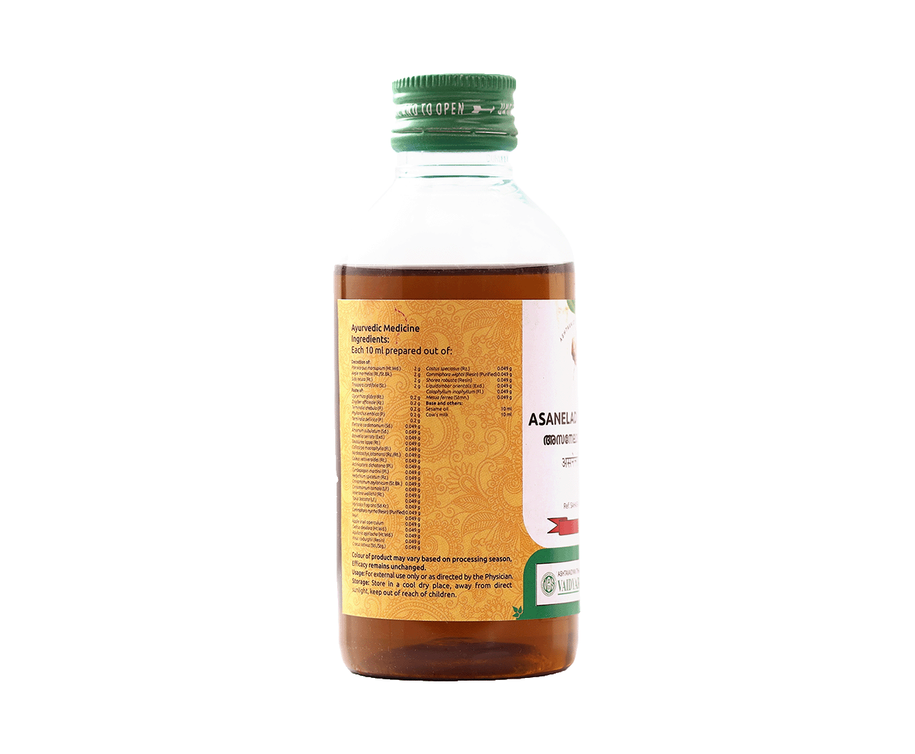 VAIDYARATNAM ASANELADI OIL
