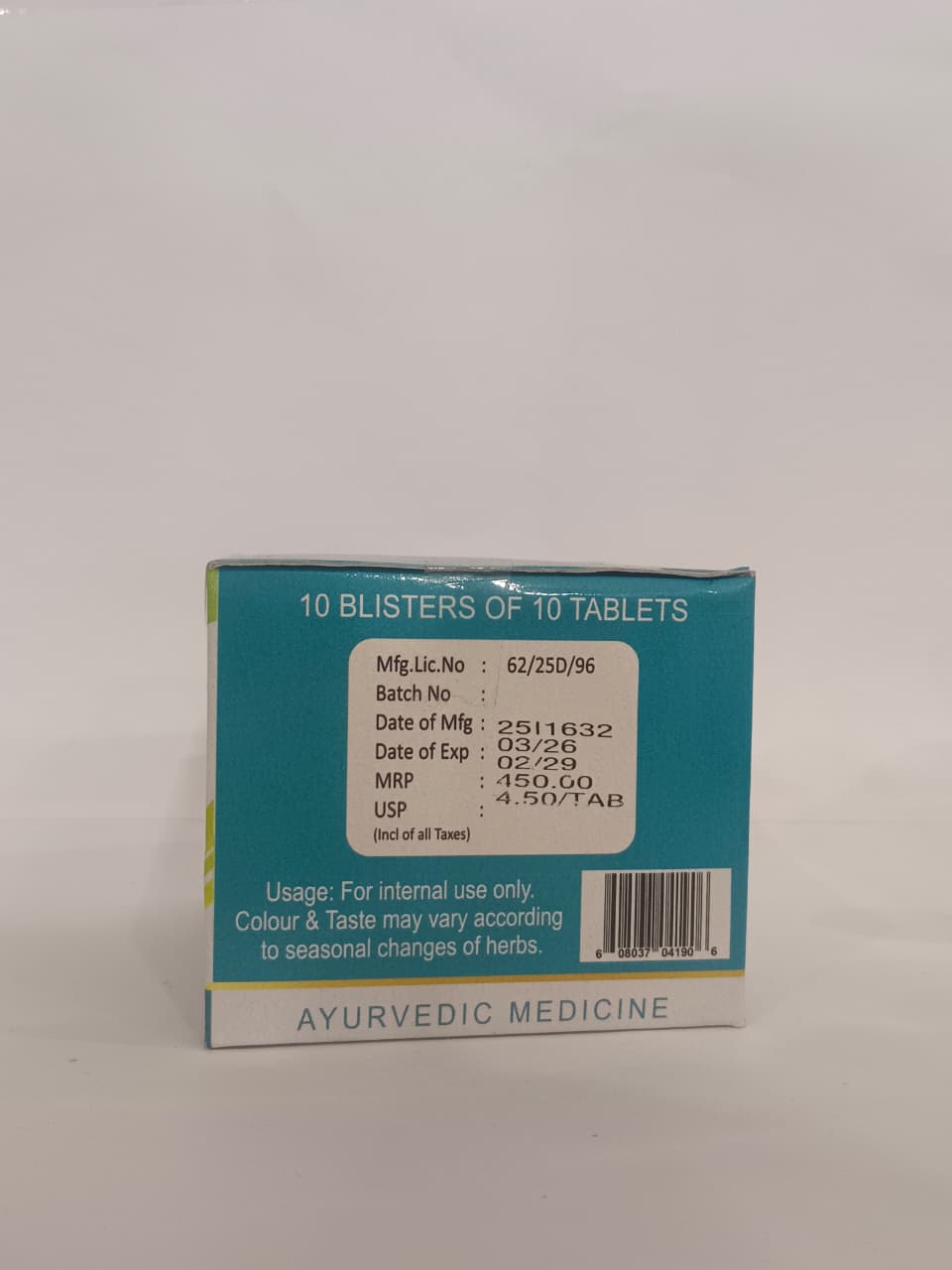 ETM AMRITHOTHARAM KASHAYA TABLET 10 NOS. BY THAIKKATTU MOOSS