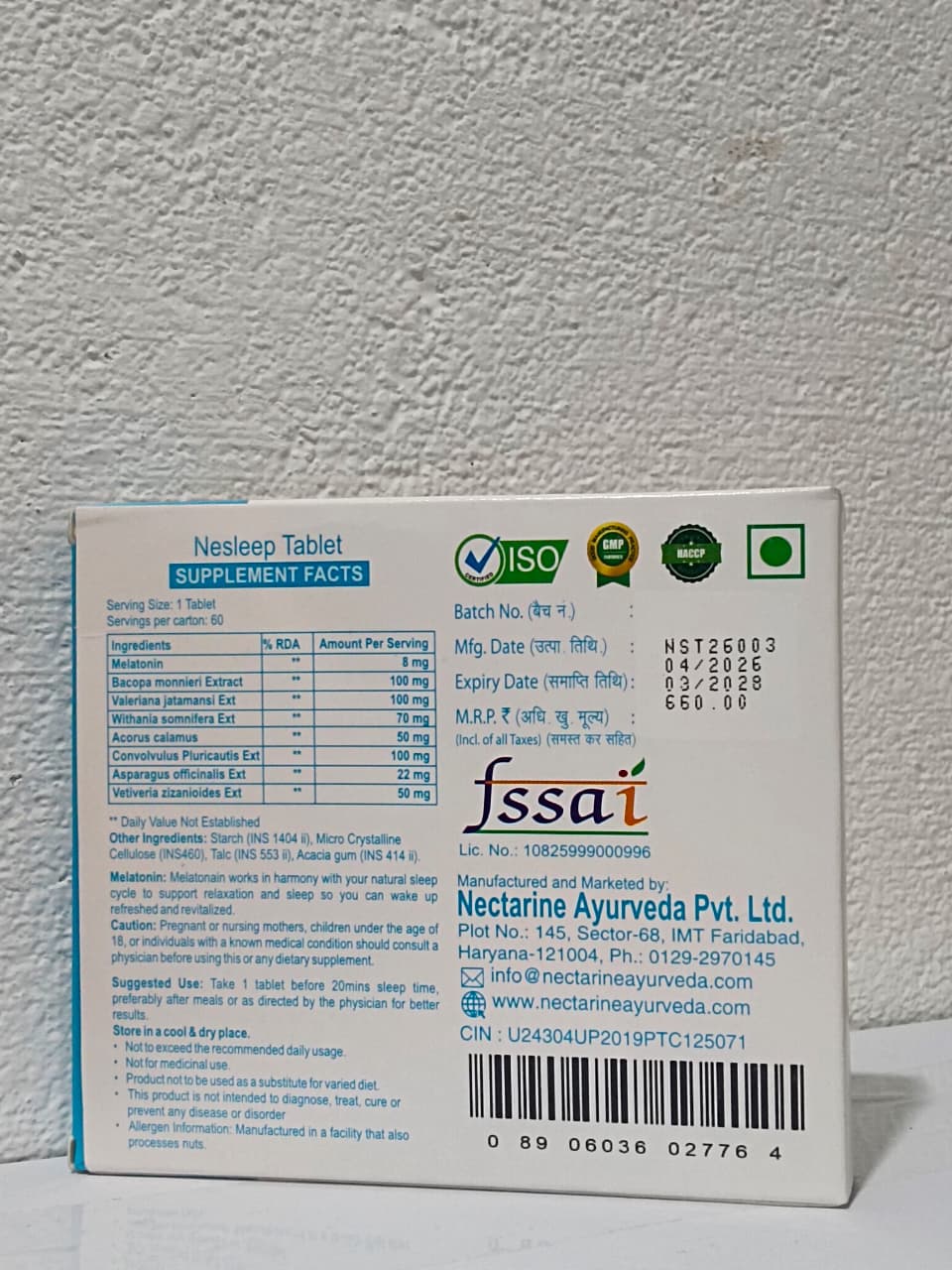 NECTARINE NESLEEP TABLET