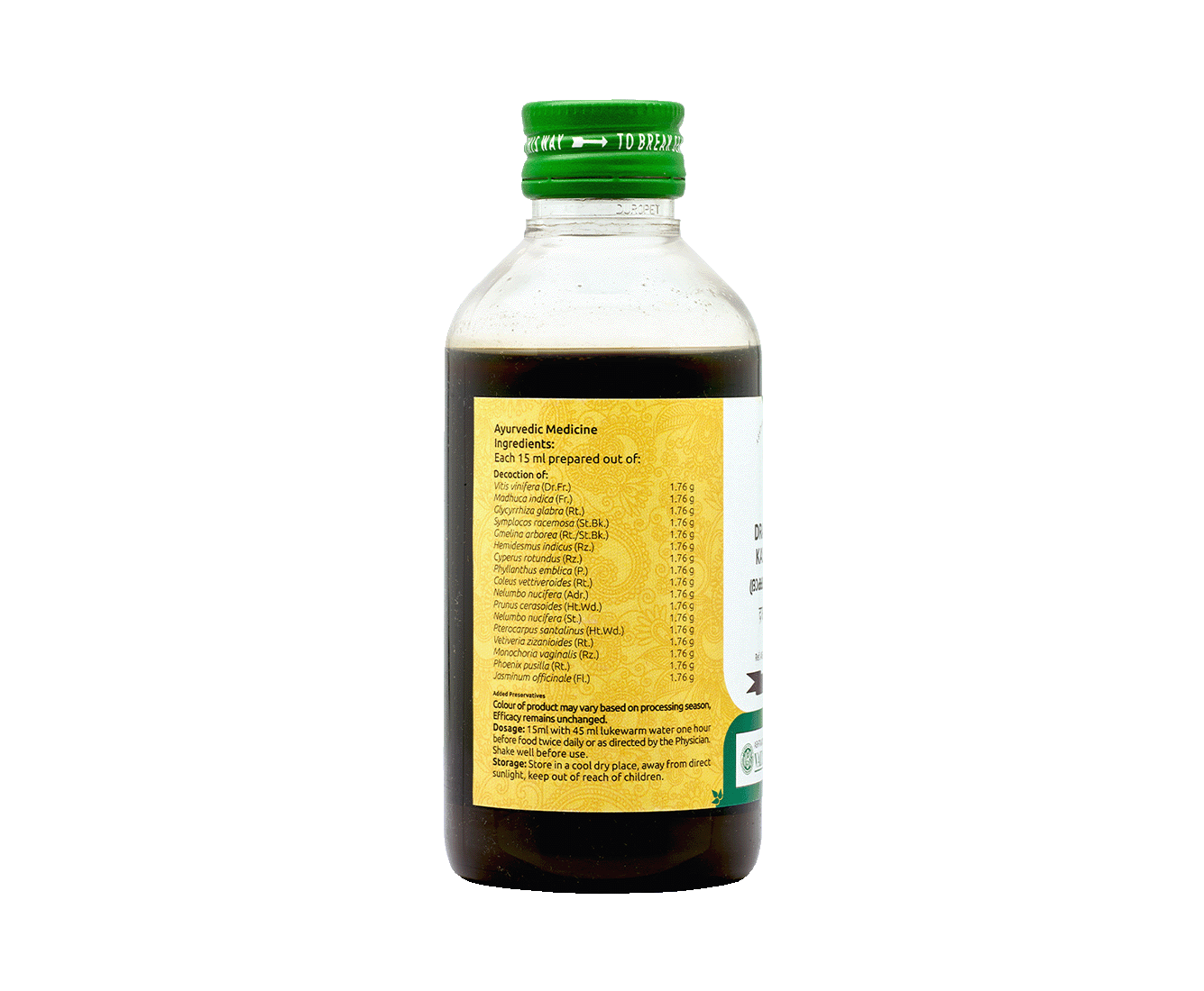 VAIDYARATNAM DRAKSHADI KASHAYAM
