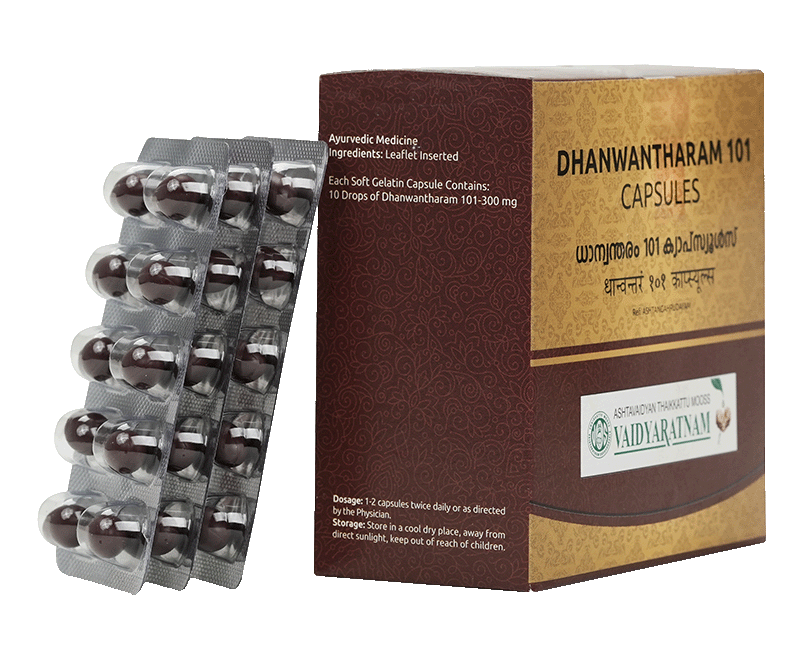 VAIDYARATNAM 101 DHANWANTHARAM SOFT GEL CAPSULE