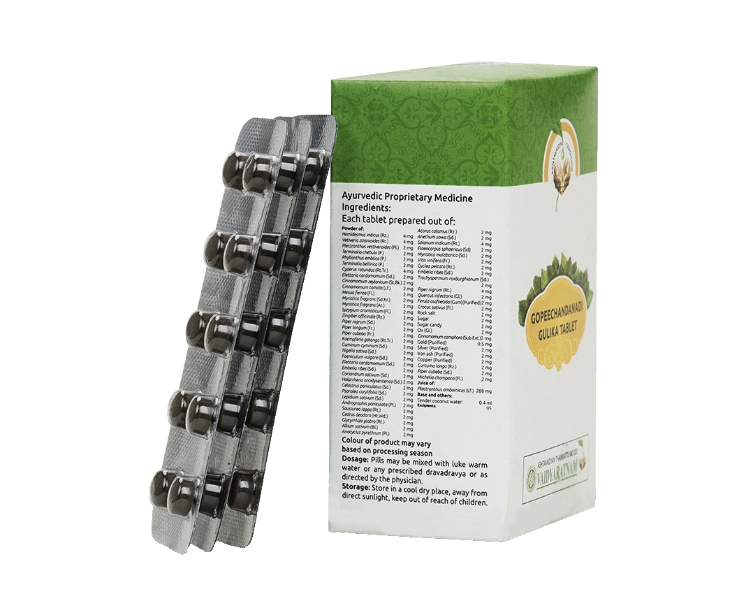 VAIDYARATNAM GOPEECHANDANADI PILLS