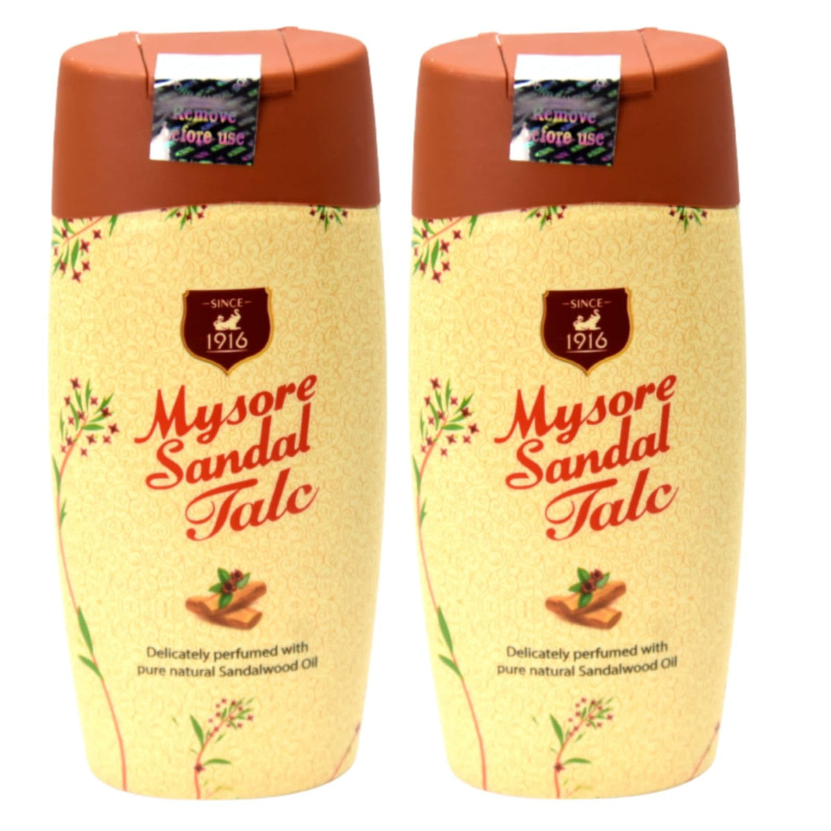 MYSORE SANDAL TALC 100 GM pack of 2