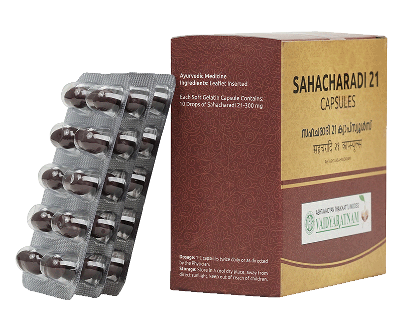 VAIDYARATNAM 21 SAHACHARADI SOFT GEL CAPSULE