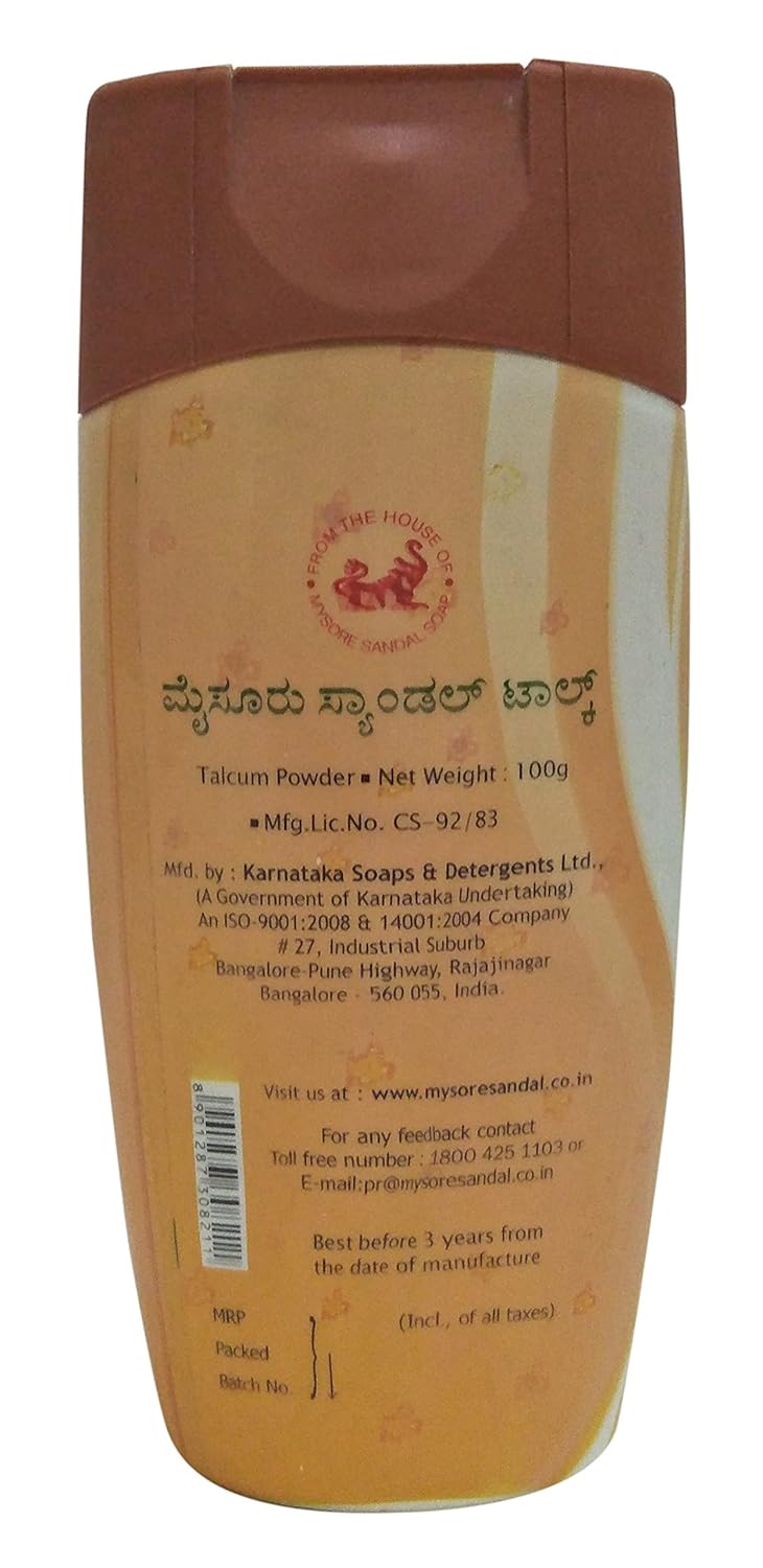 MYSORE SANDAL TALC 100 ML