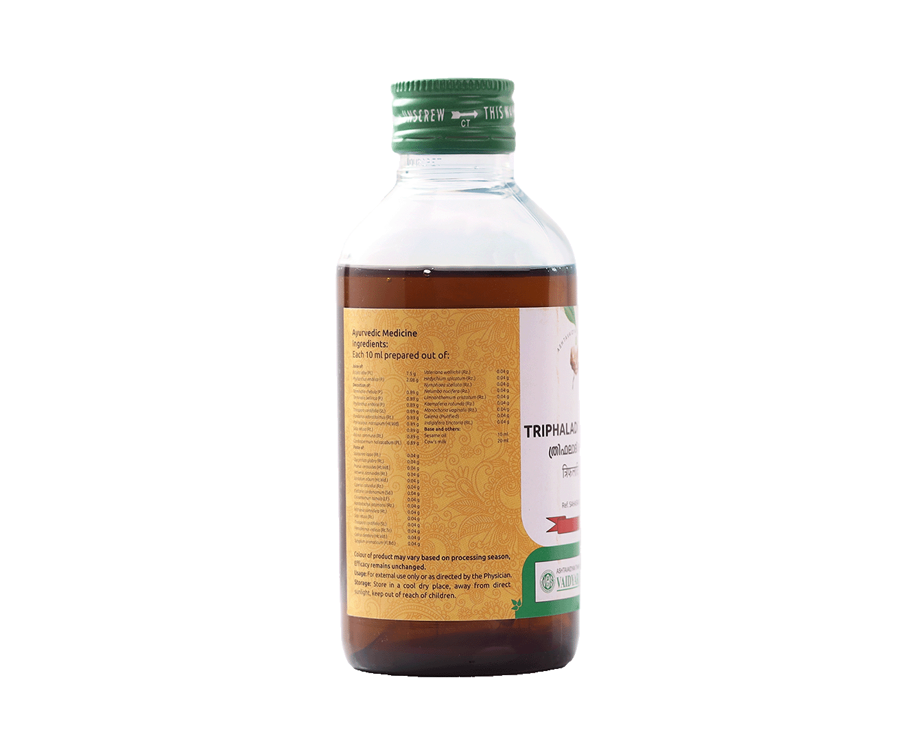 VAIDYARATNAM THRIPHALADI OIL