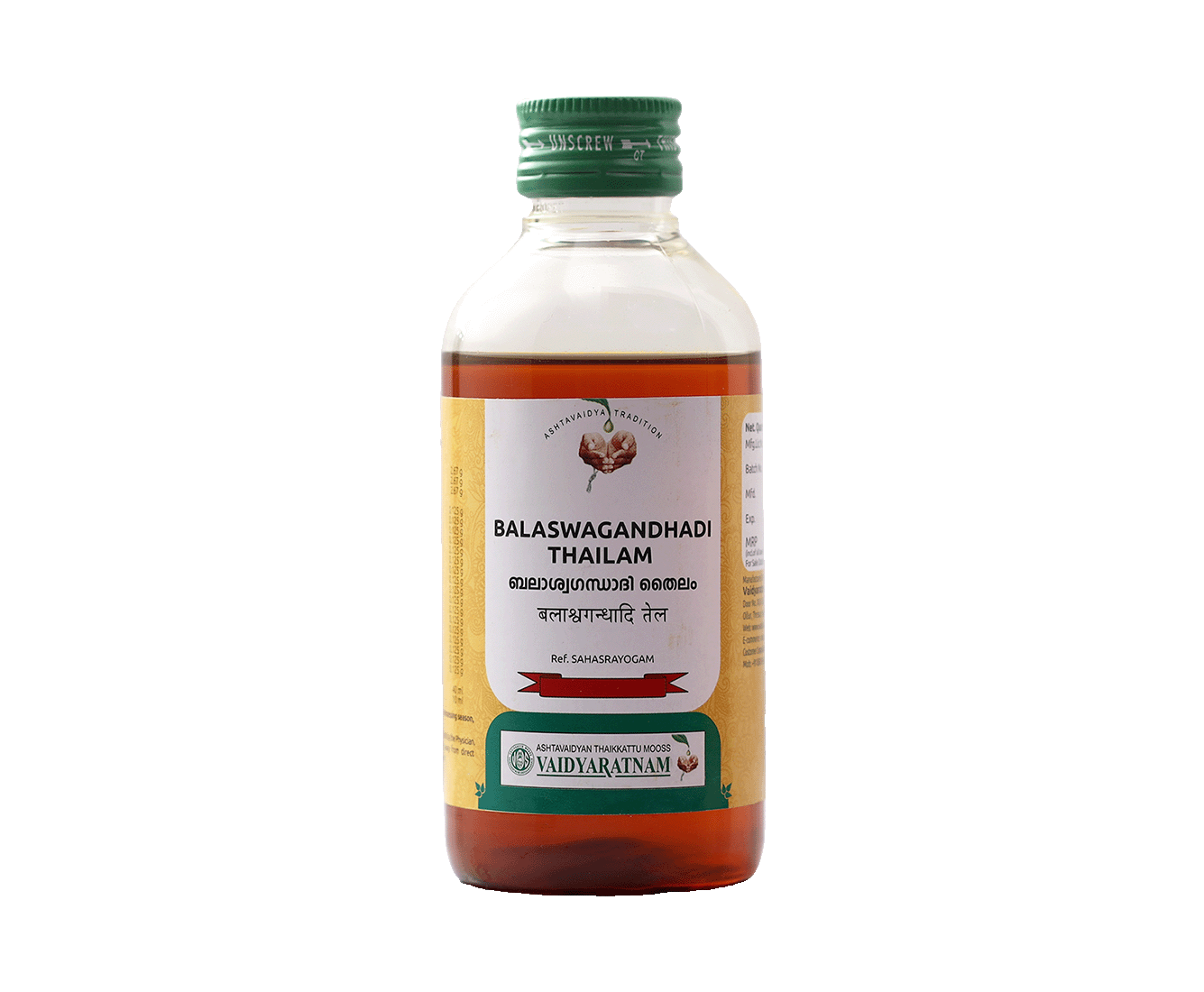 VAIDYARATNAM BALASWAGANDHADI OIL