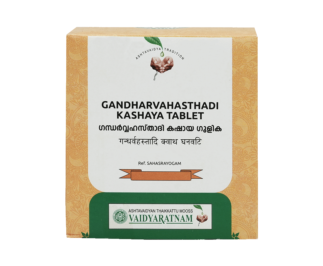 VAIDYARATNAM GANDHARVAHASTHADI  KASHAYA TAB (VOA)