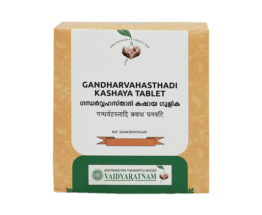 VAIDYARATNAM GANDHARVAHASTHADI  KASHAYA TAB (VOA)