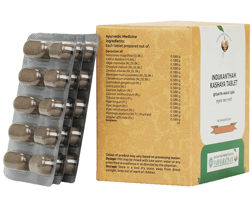 VAIDYARATNAM INDUKANTHAM KASHAYA GULIKA TABLET