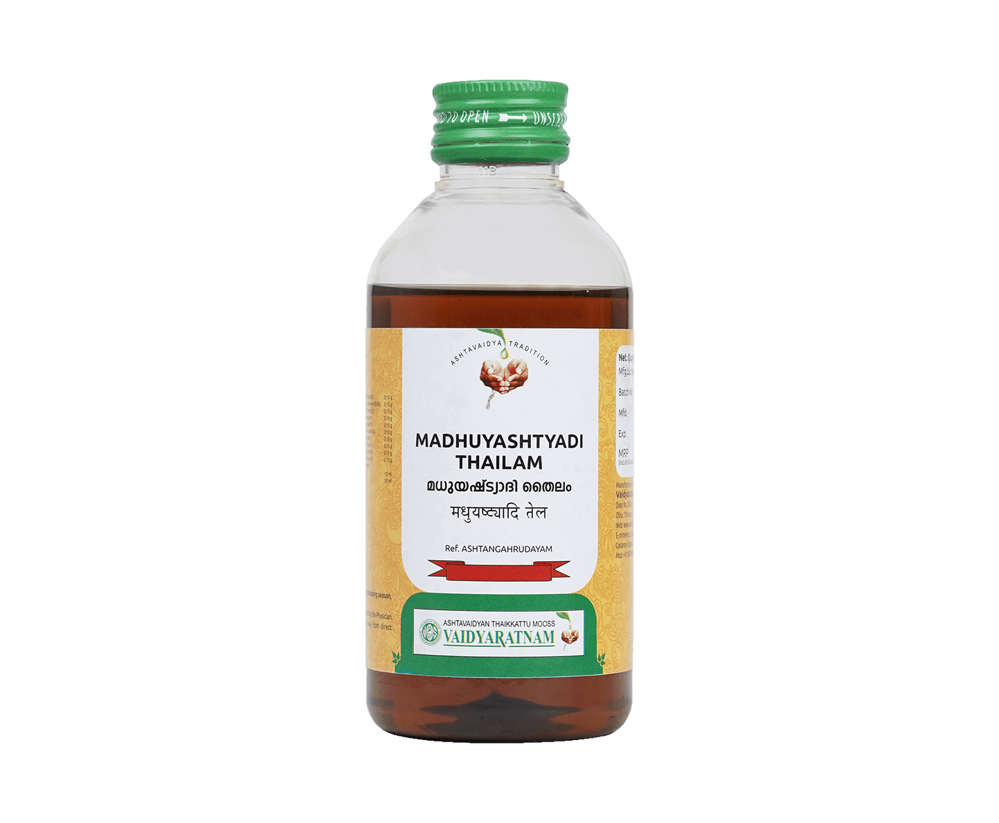 VAIDYARATNAM MADHUYASHTYADI OIL