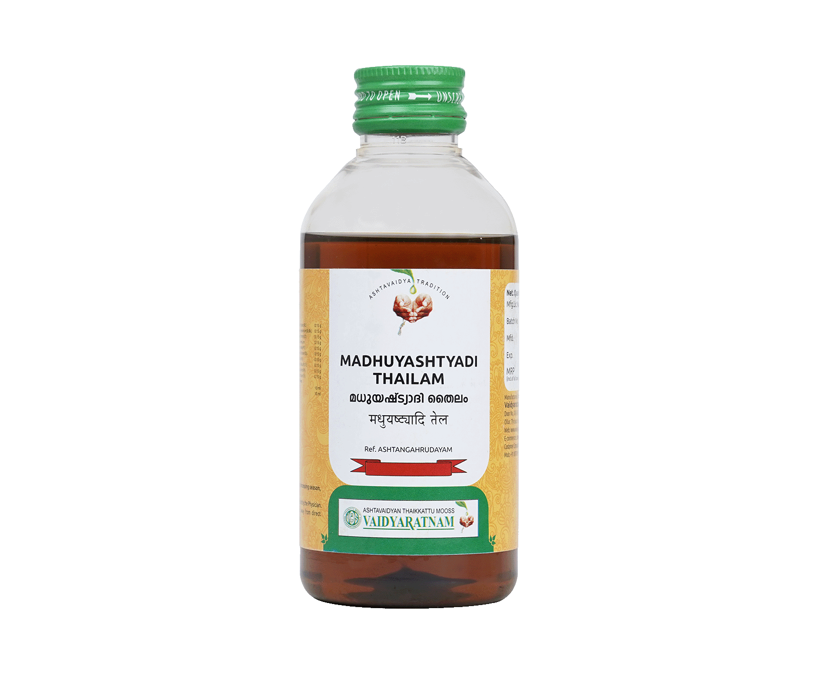VAIDYARATNAM MADHUYASHTYADI OIL