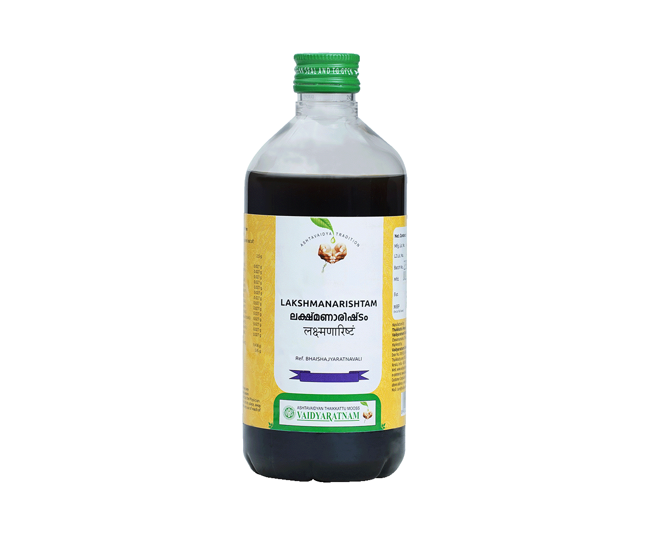 VAIDYARATNAM LAKSHMANARISHTAM(VOSP)