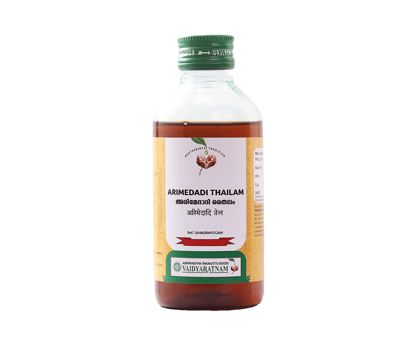 VAIDYARATNAM ARIMEDADI THAILAM