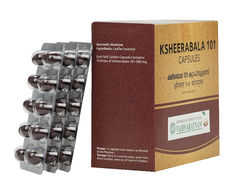 VAIDYARATNAM 101 KSHEERABALA SOFT GEL CAPSULE