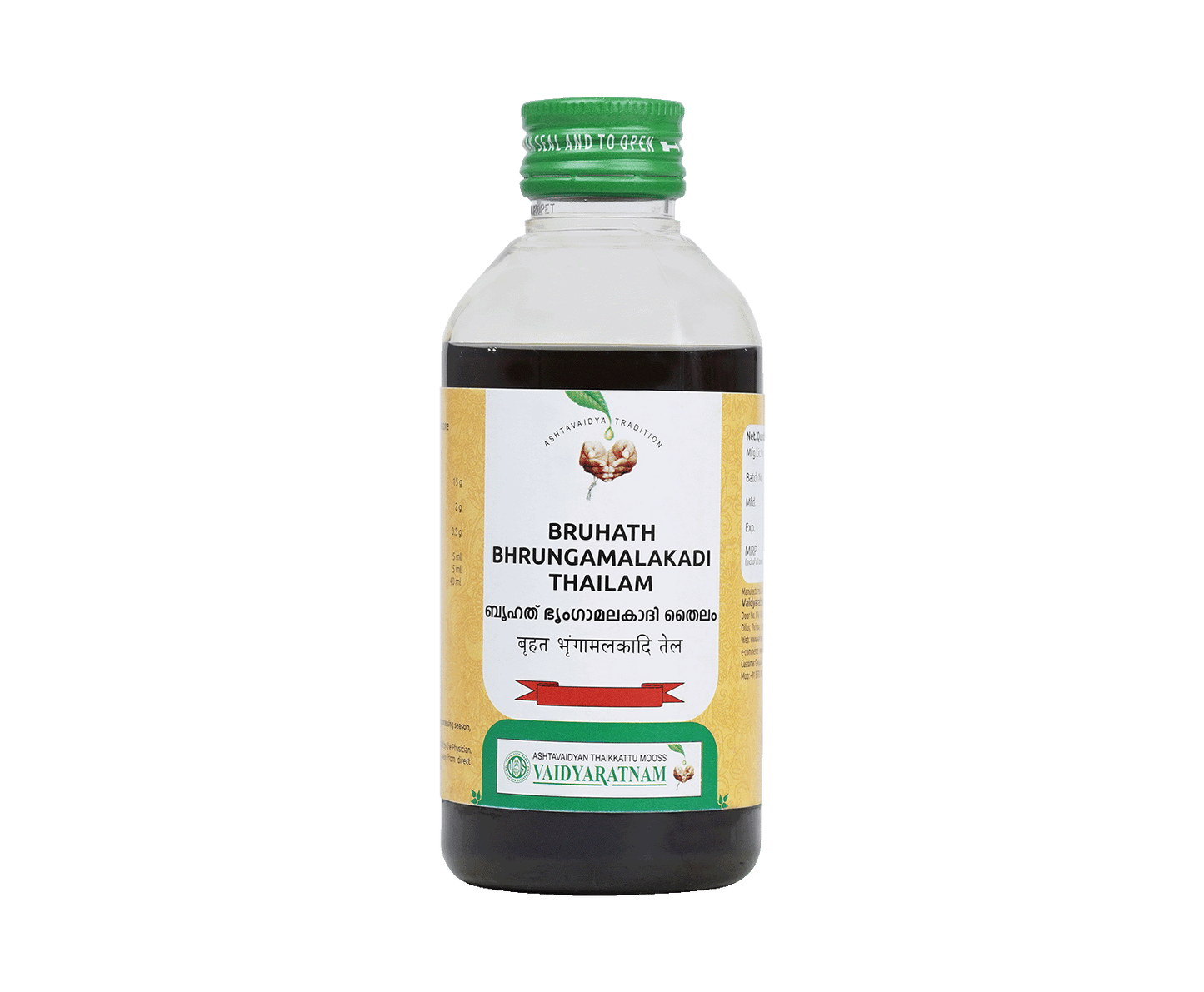 VAIDYARATNAM BRIHATH BHRINGAMALAKADI OIL