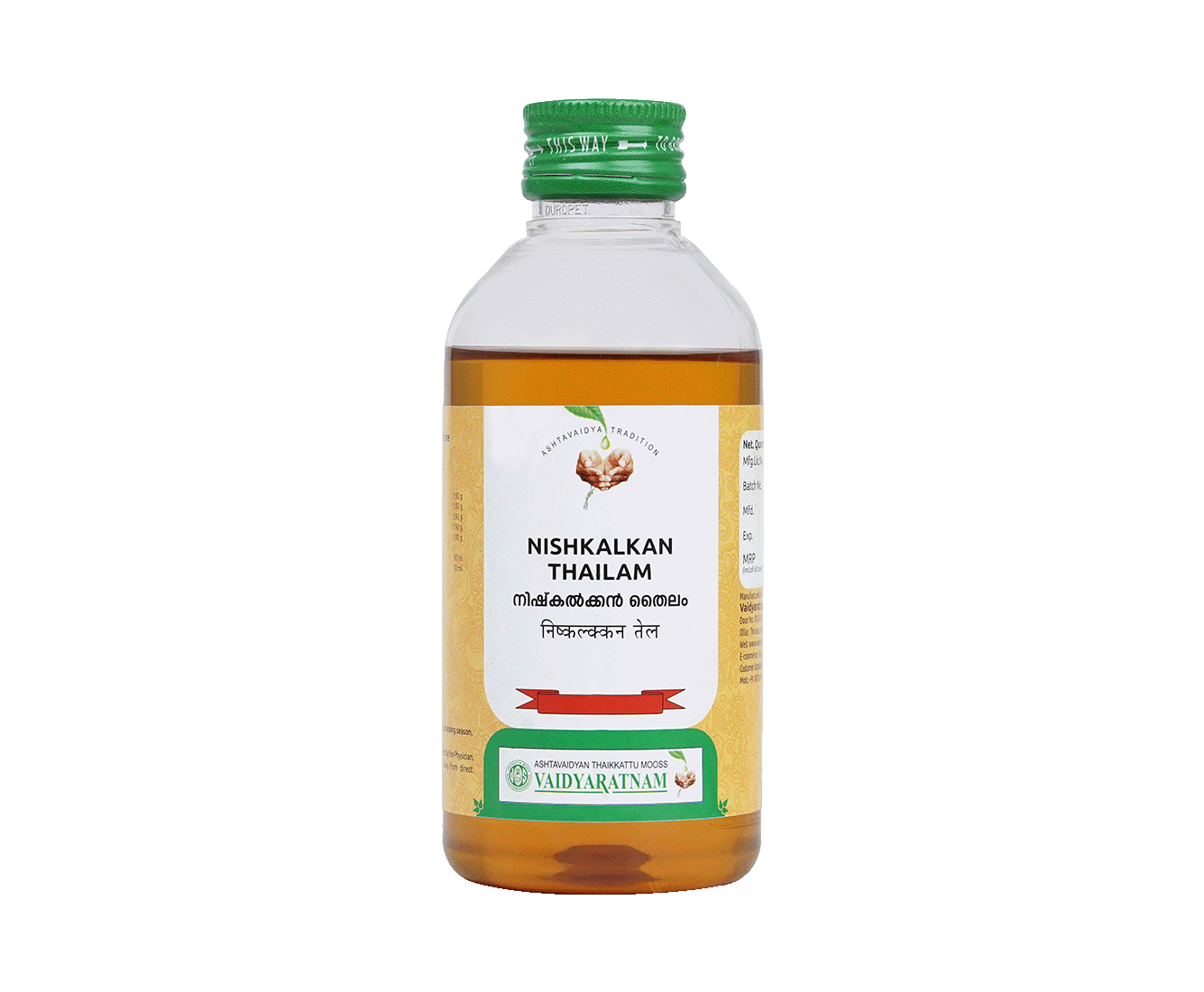VAIDYARATNAM NISHKALKAN OIL