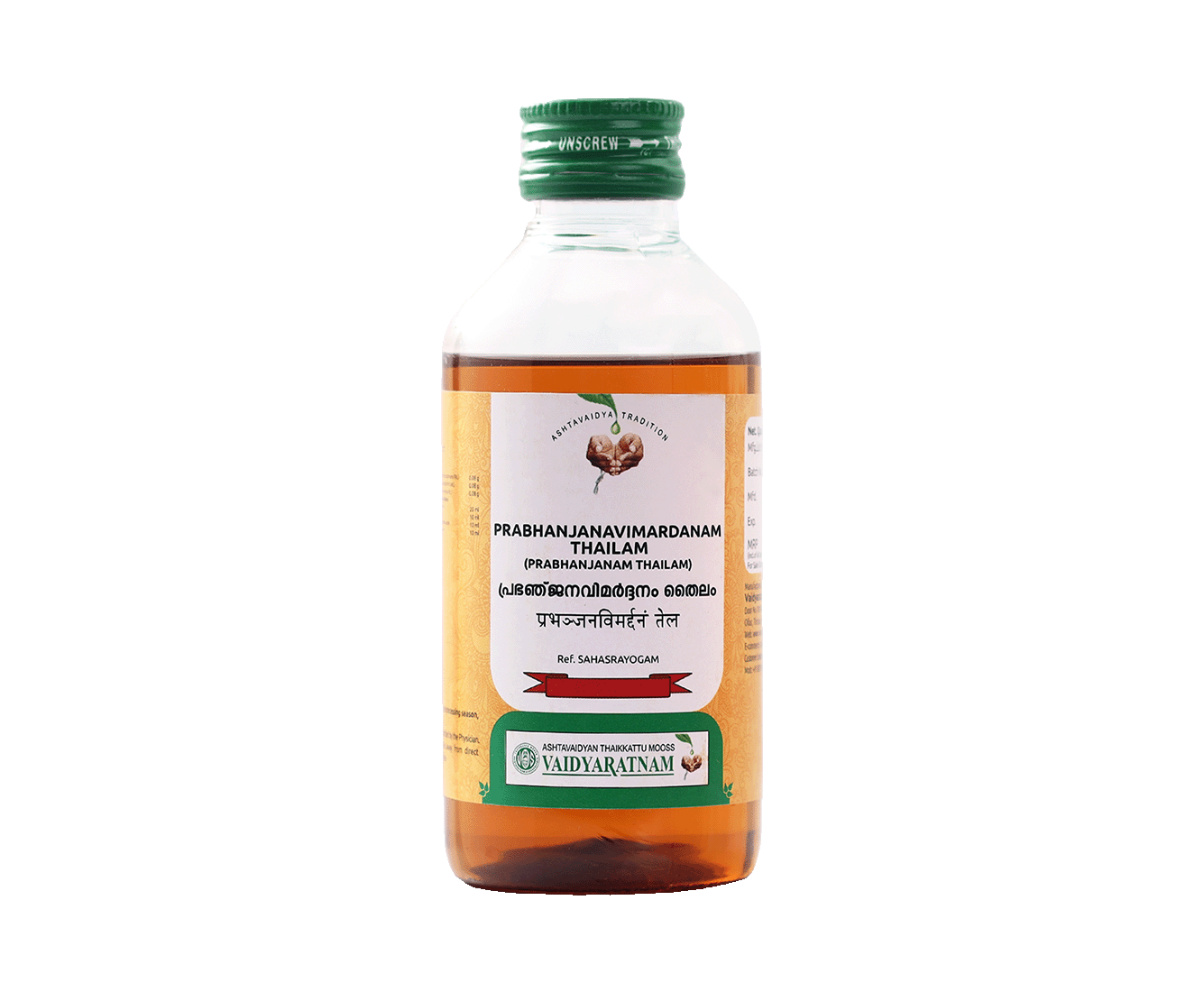 VAIDYARATNAM PRABHANJANAVIMARDANAM  THAILAM