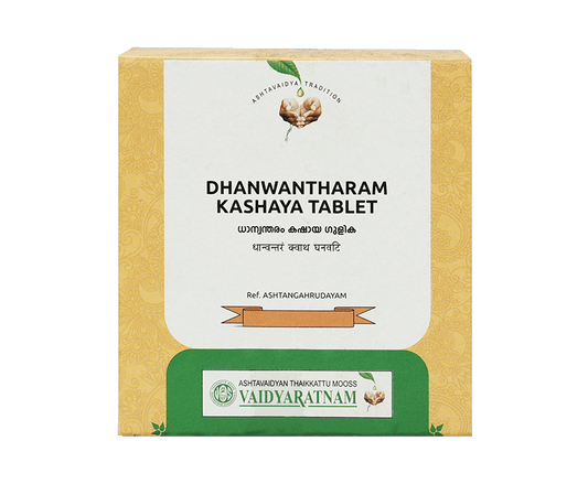 VAIDYARATNAM DHANWANTHARAM KASHAYA GULIKA TABLET