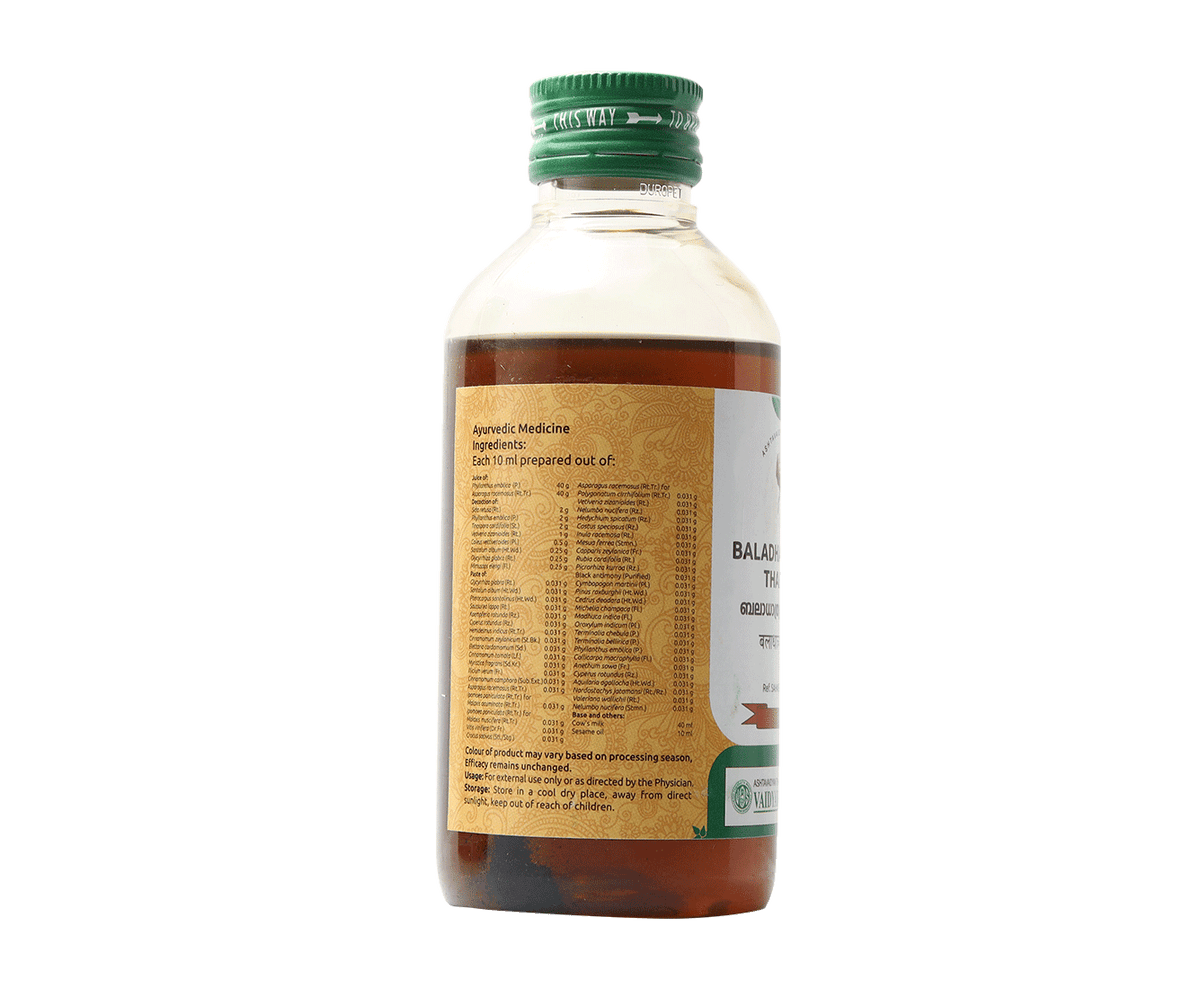VAIDYARATNAM BALADHATHRIADI OIL