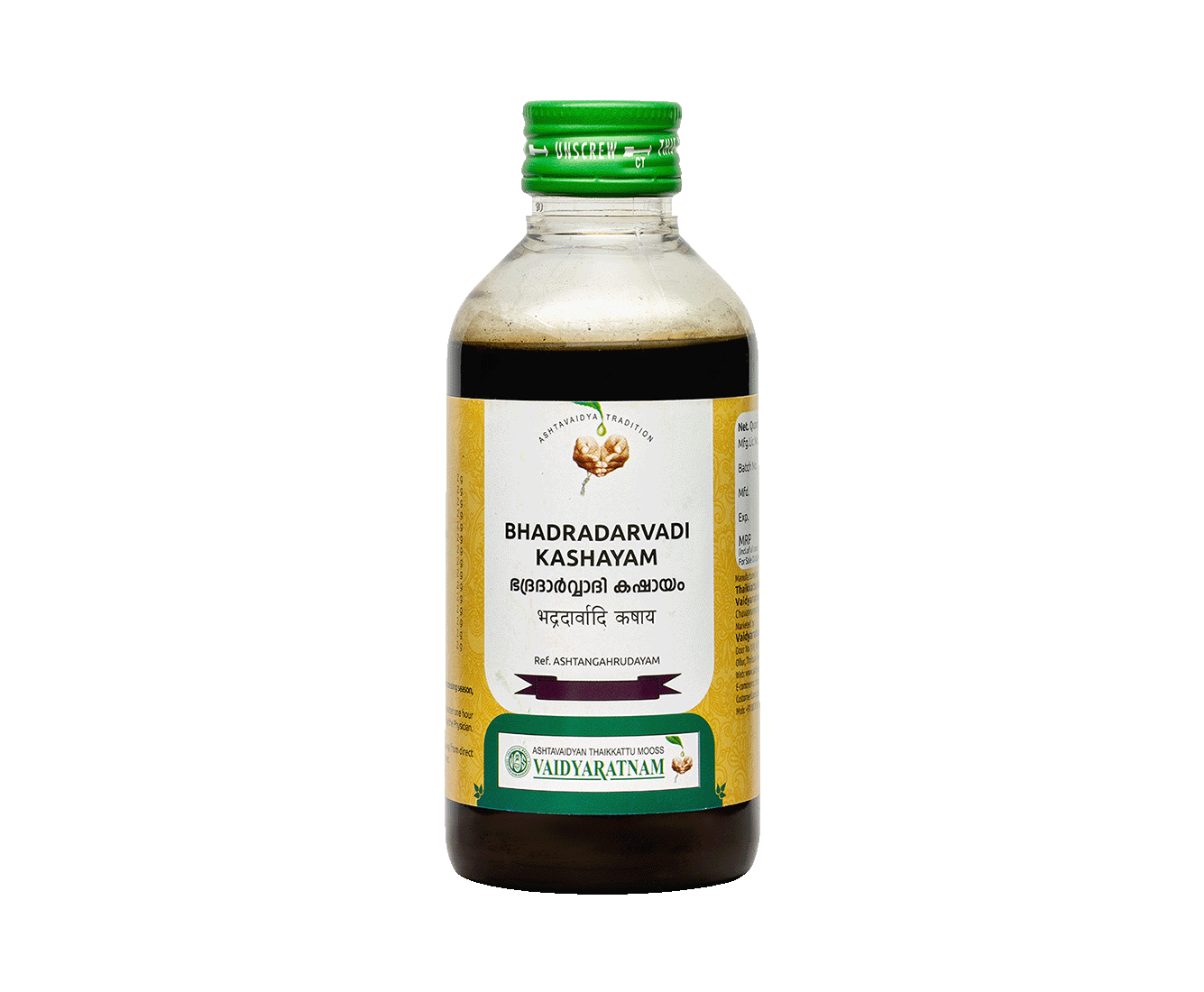 VAIDYARATNAM BHADRADARVADI KASHAYAM (VOSP)
