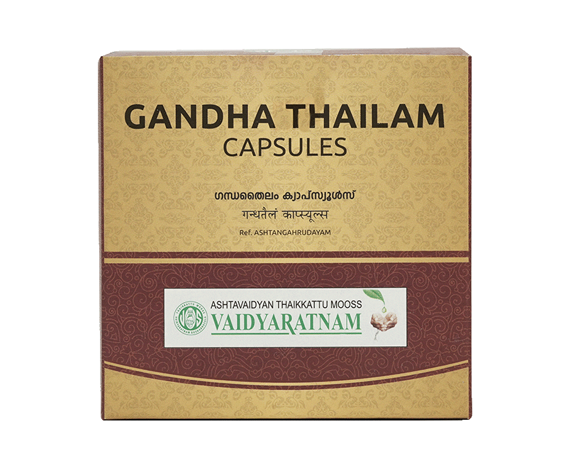 VAIDYARATNAM GANDHA THAILAM SOFT GEL CAPSULE