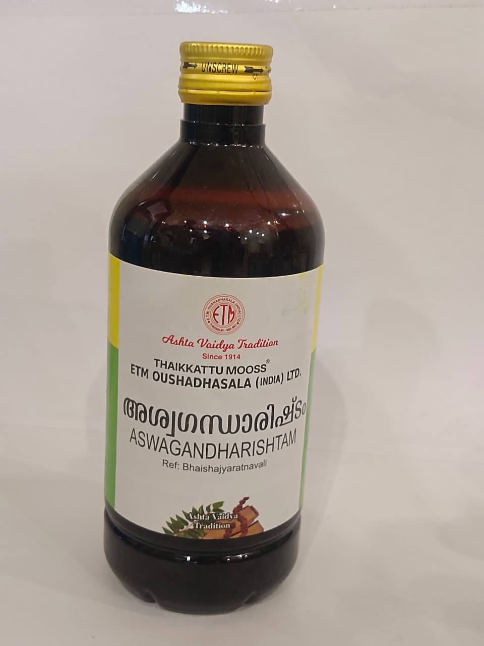 ETM ASWAGANDHA RISHTAM 450 ML BY THAIKKATTU MOOSS