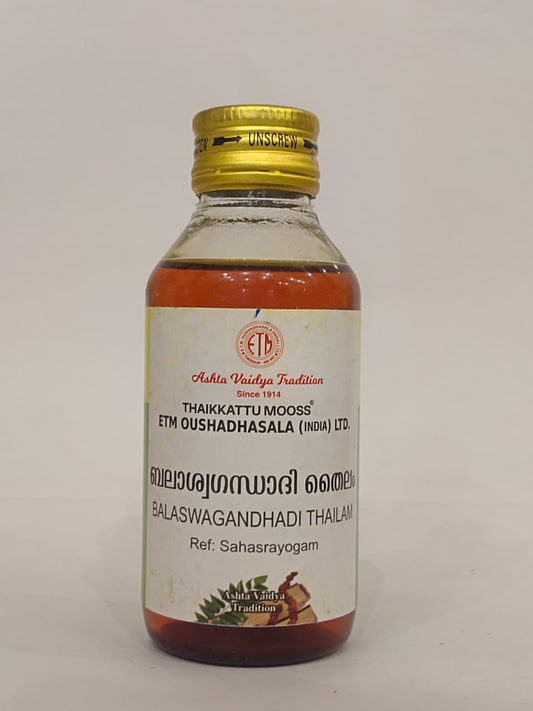 ETM BALASWAGANDHADI OIL 100 ML BY THAIKKATTU MOOSS