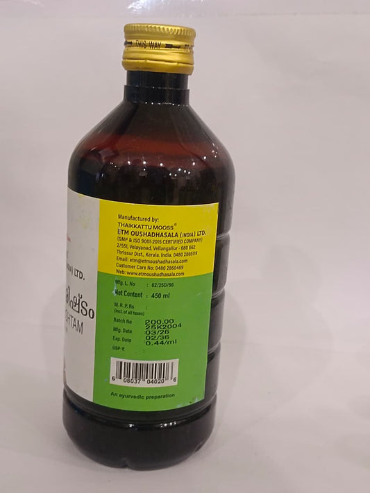 ETM ASWAGANDHA RISHTAM 450 ML BY THAIKKATTU MOOSS