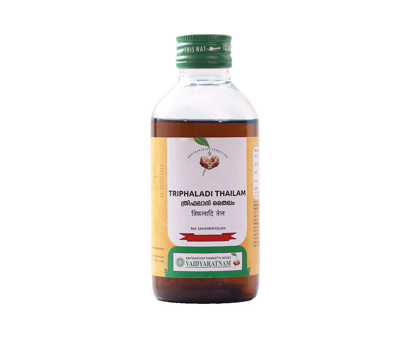 VAIDYARATNAM THRIPHALADI OIL