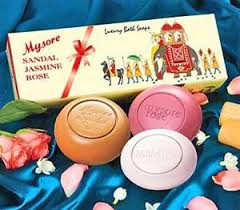 MYSORE SANDAL JASMINE ROSE SOAP