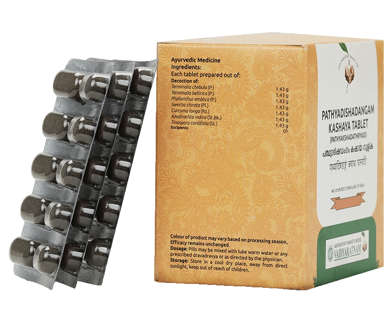 VAIDYARATNAM PATHYADISHADANGAM KASHAYA GULIKA TABLET