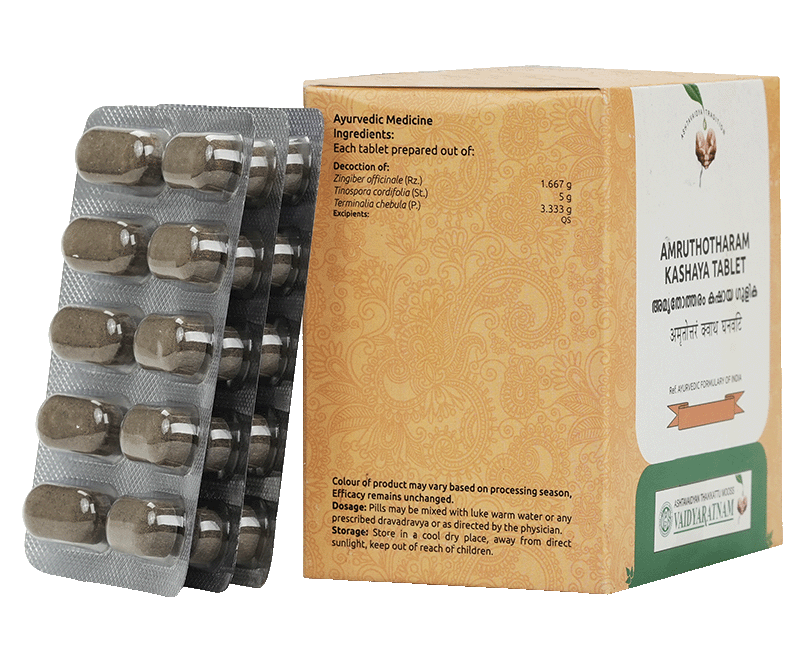 VAIDYARATNAM AMRUTHOTHARAM KASHAYA GULIKA TABLET