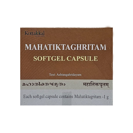 KOTTAKKAL  MAHATIKTA GHRITAM SOFT GEL CAP