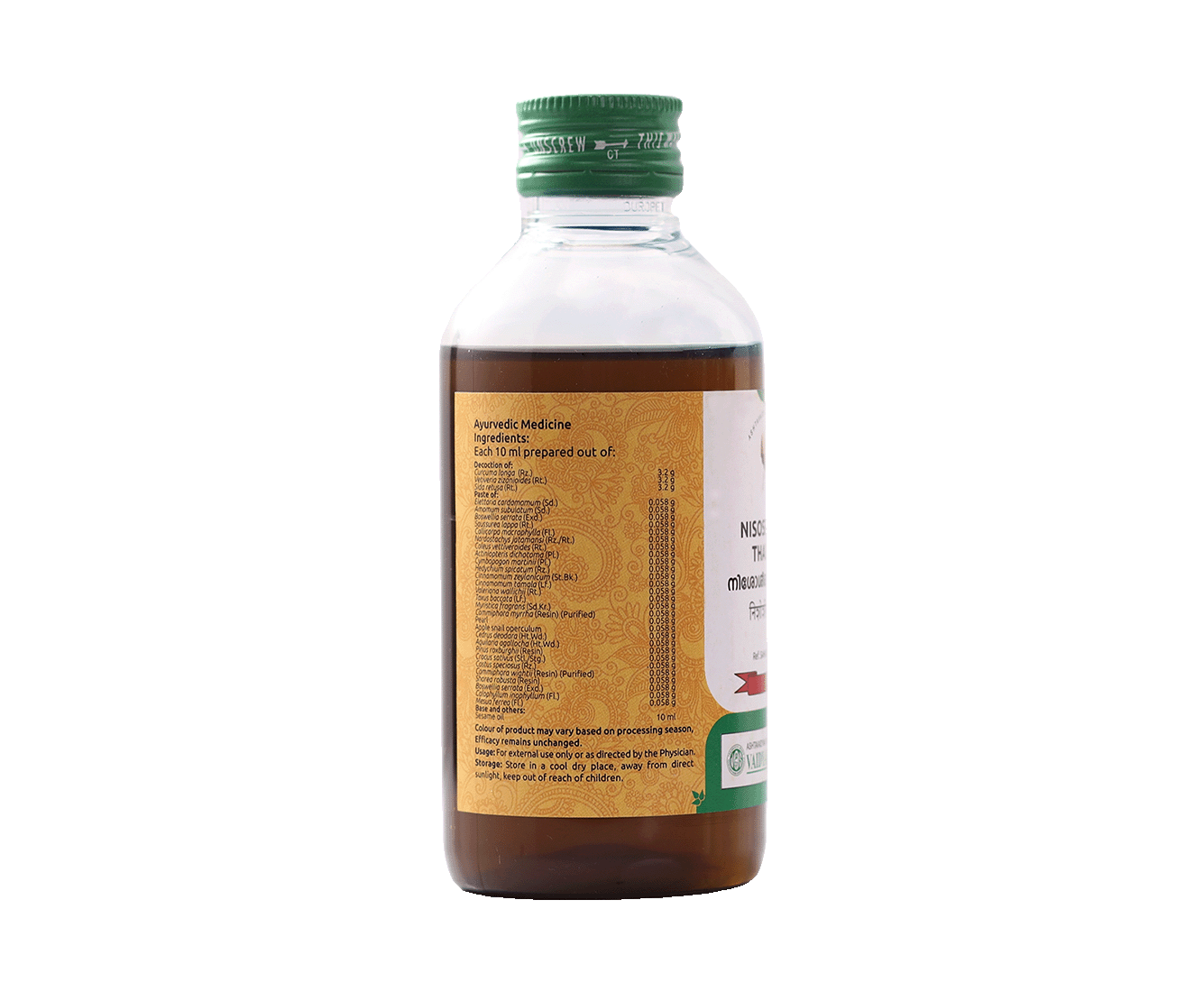VAIDYARATNAM NISOSEERADI OIL