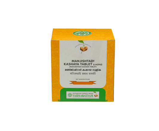 VAIDYARATNAM MANJISHTADI KASHAYA GULIKA TABLET (LAGHU)