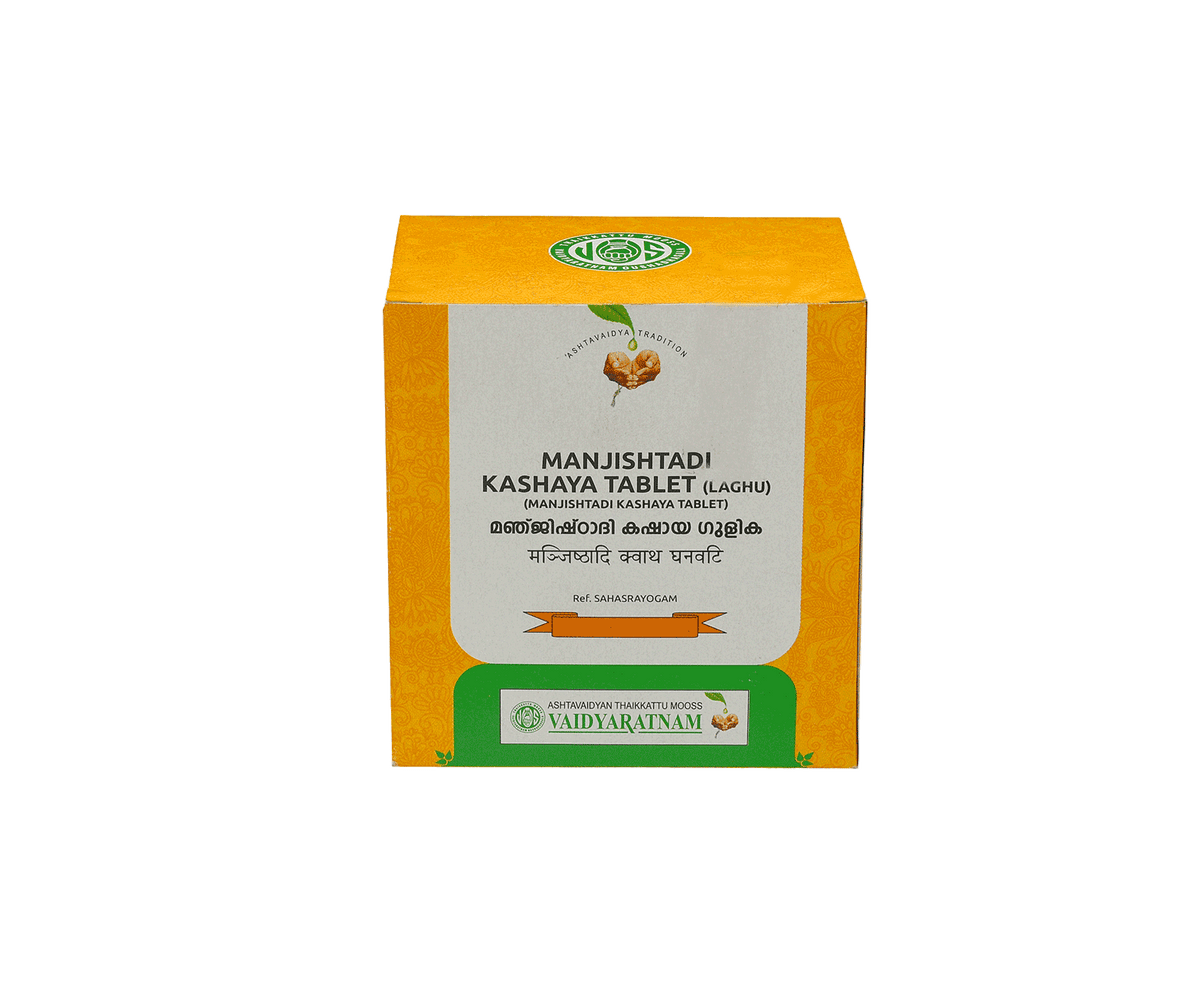 VAIDYARATNAM MANJISHTADI KASHAYA GULIKA TABLET (LAGHU)