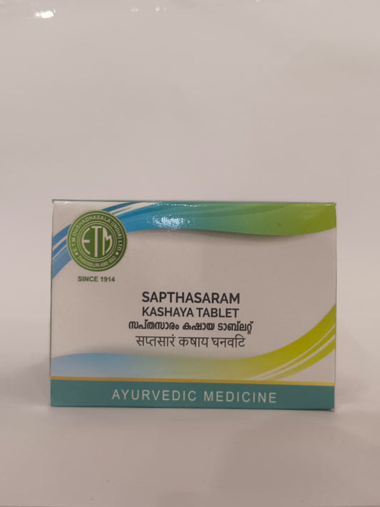 ETM SAPTHASARAM KASHAYA TAB 10 NO. BY THAIKKATTU MOOSS